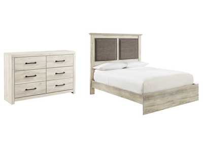 Image for Cambeck Queen Upholstered Panel Bed with Dresser