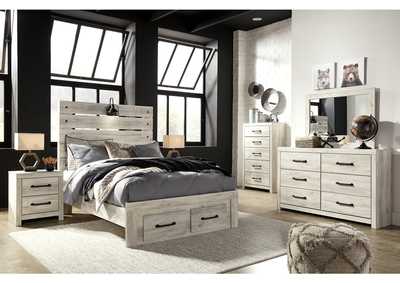 Cambeck Full Panel Bed with 4 Storage Drawers with Mirrored Dresser, Chest and Nightstand,Signature Design By Ashley