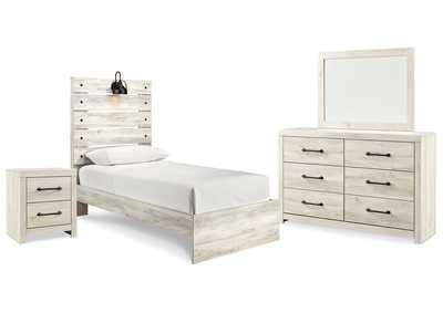 Image for Cambeck Twin Panel Bed with Mirrored Dresser and Nightstand