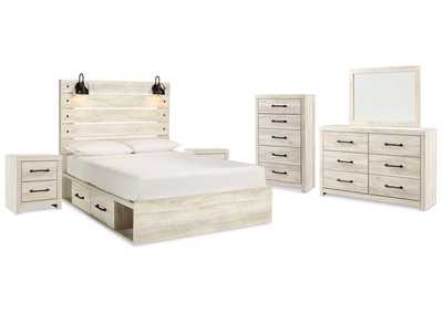 Cambeck Queen Panel Bed with Storage, Dresser, Mirror and 2 Nightstands,Signature Design By Ashley