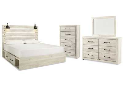 Image for Cambeck King Panel Bed with Storage, Dresser, Mirror and Chest