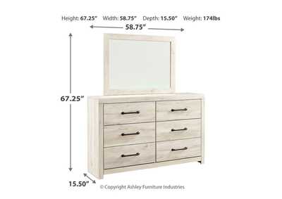 Cambeck King Panel Bed with Storage, Dresser, Mirror and Nightstand,Signature Design By Ashley