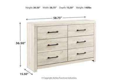 Cambeck King/California King Upholstered Panel Headboard with Dresser,Signature Design By Ashley
