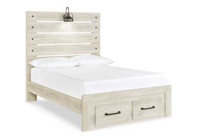 Cambeck Full Panel Bed with 2 Storage Drawers with Mirrored Dresser and 2 Nightstands,Signature Design By Ashley