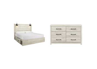 Image for Cambeck King Panel Bed with 2 Storage Drawers with Dresser