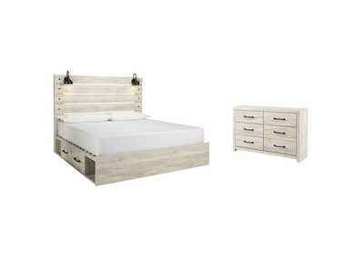 Image for Cambeck King Panel Bed with 4 Storage Drawers with Dresser