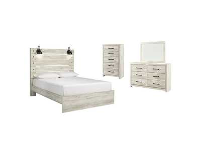 Image for Cambeck Queen Panel Bed with Mirrored Dresser and Chest