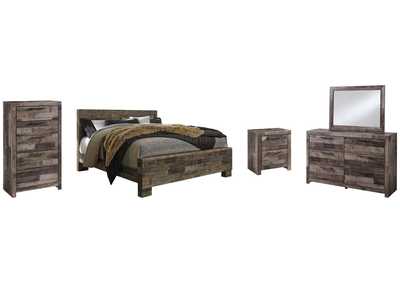 Image for Derekson King Panel Bed with Mirrored Dresser, Chest and Nightstand