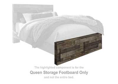Derekson Queen Panel Storage Bed with Mirrored Dresser and Chest,Benchcraft