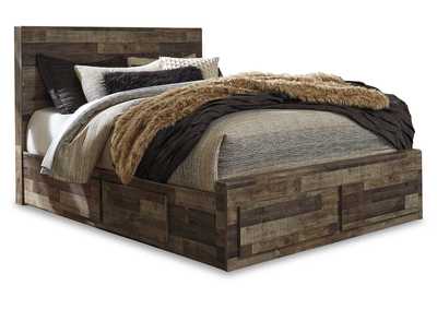 Image for Derekson Queen Panel Bed with 4 Storage Drawers