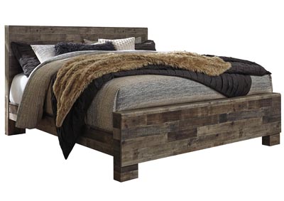 Image for Derekson Multi Gray King Panel Bed