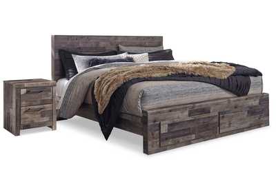 Image for Derekson King Panel Storage Bed and 2 Nightstands