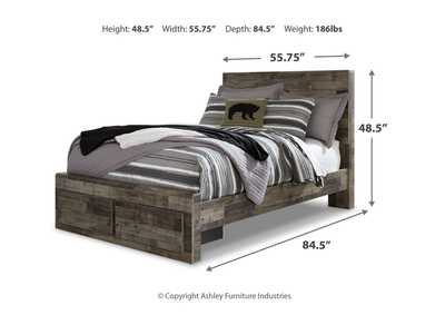 Derekson Full Panel Storage Bed with Nightstand,Signature Design By Ashley