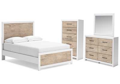 Charbitt Full Panel Bed with Mirrored Dresser and Chest,Signature Design By Ashley