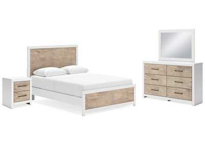 Image for Charbitt Queen Panel Bed with Mirrored Dresser and Nightstand