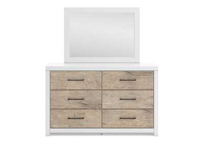 Charbitt Twin Panel Bed with Mirrored Dresser,Signature Design By Ashley