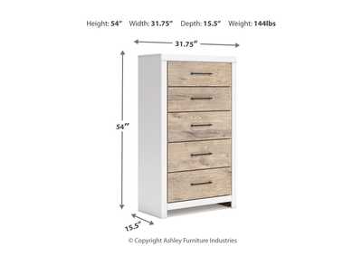 Charbitt Twin Panel Bed with Mirrored Dresser and Chest,Signature Design By Ashley