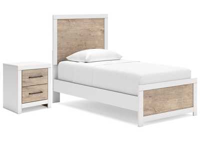 Charbitt Twin Panel Bed with Nightstand,Signature Design By Ashley