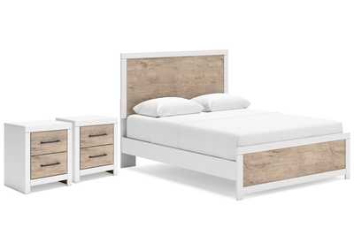 Charbitt Queen Panel Bed with 2 Nightstands,Signature Design By Ashley