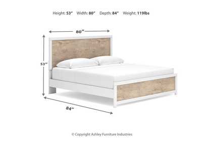 Charbitt King Panel Bed with Mirrored Dresser and Chest,Signature Design By Ashley