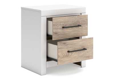 Charbitt Twin Panel Bed with Mirrored Dresser and Nightstand,Signature Design By Ashley