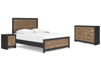 Vertani Queen Panel Bed with Dresser and 2 Nightstands,Signature Design By Ashley