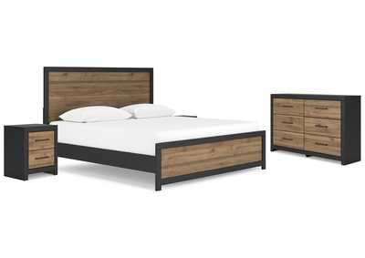 Vertani King Panel Bed with Dresser and 2 Nightstands,Signature Design By Ashley