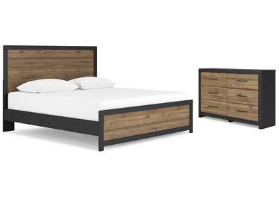 Vertani King Panel Bed with Dresser,Signature Design By Ashley