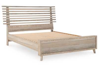 Image for Hasbrick Queen Slat Panel Bed