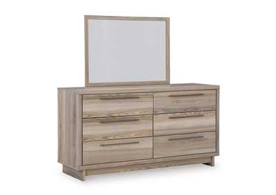 Hasbrick Queen Panel Bed with Mirrored Dresser, Chest and 2 Nightstands,Signature Design By Ashley