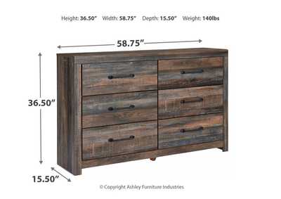 Drystan King Bookcase Bed with 2 Storage Drawers with Dresser,Signature Design By Ashley