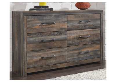 Drystan Queen Panel Bed with 2 Storage Drawers with Dresser,Signature Design By Ashley