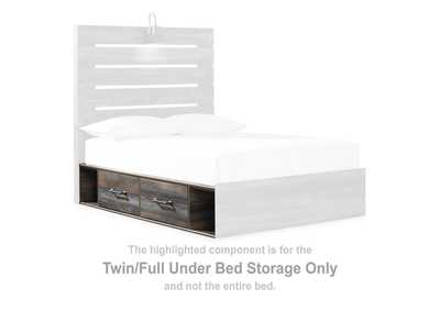 Drystan Full Bookcase Bed with 2 Sided Storage and Nightstand,Signature Design By Ashley