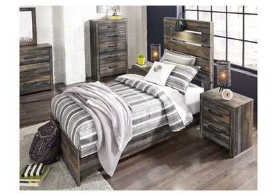 Drystan Twin Panel Bed with Mirrored Dresser and 2 Nightstands,Signature Design By Ashley