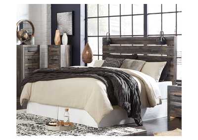 Drystan King Panel Headboard Bed with Mirrored Dresser,Signature Design By Ashley
