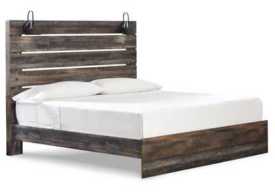 Drystan King Panel Bed with Mirrored Dresser, Chest and Nightstand,Signature Design By Ashley