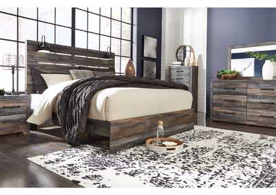 Drystan King Panel Bed with Mirrored Dresser, Chest and Nightstand,Signature Design By Ashley