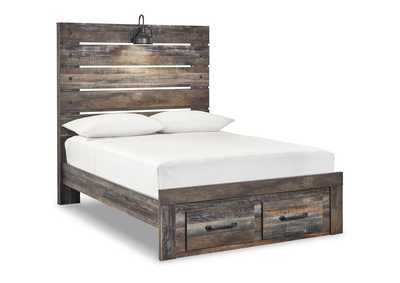 Drystan Full Panel Bed with 2 Storage Drawers with Dresser,Signature Design By Ashley