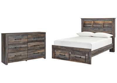 Drystan Full Bookcase Bed with 2 Storage Drawers with Dresser,Signature Design By Ashley