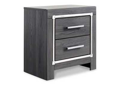 Lodanna King Panel Bed with 2 Storage Drawers with Mirrored Dresser, Chest and Nightstand,Signature Design By Ashley