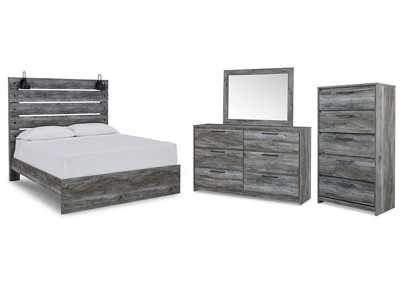 Image for Baystorm Queen Panel Bed with Mirrored Dresser and Chest