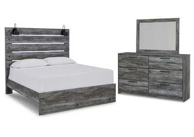 Image for Baystorm Queen Panel Bed with Mirrored Dresser