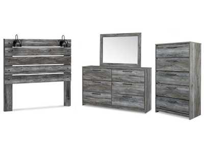 Image for Baystorm Queen Panel Headboard with Mirrored Dresser and Chest