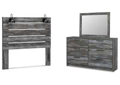 Image for Baystorm Queen Panel Headboard with Mirrored Dresser
