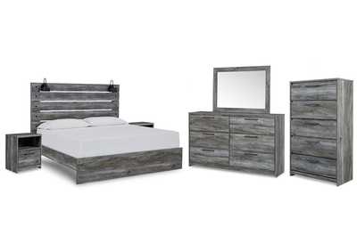 Image for Baystorm King Panel Bed with Mirrored Dresser, Chest and 2 Nightstands