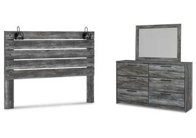 Image for Baystorm King Panel Headboard with Mirrored Dresser