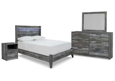 Baystorm Full Panel Bed with Mirrored Dresser and Nightstand,Signature Design By Ashley