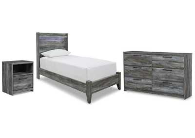 Baystorm Twin Panel Bed with Dresser and Nightstand,Signature Design By Ashley