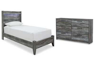 Baystorm Twin Panel Bed and Dresser,Signature Design By Ashley