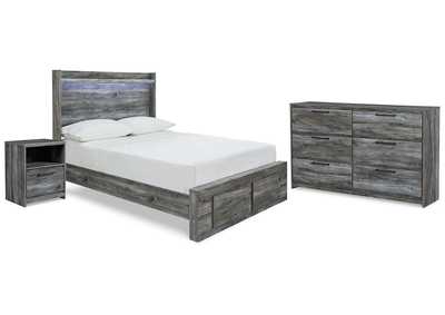 Baystorm Full Panel Storage Bed, Dresser and Nightstand,Signature Design By Ashley